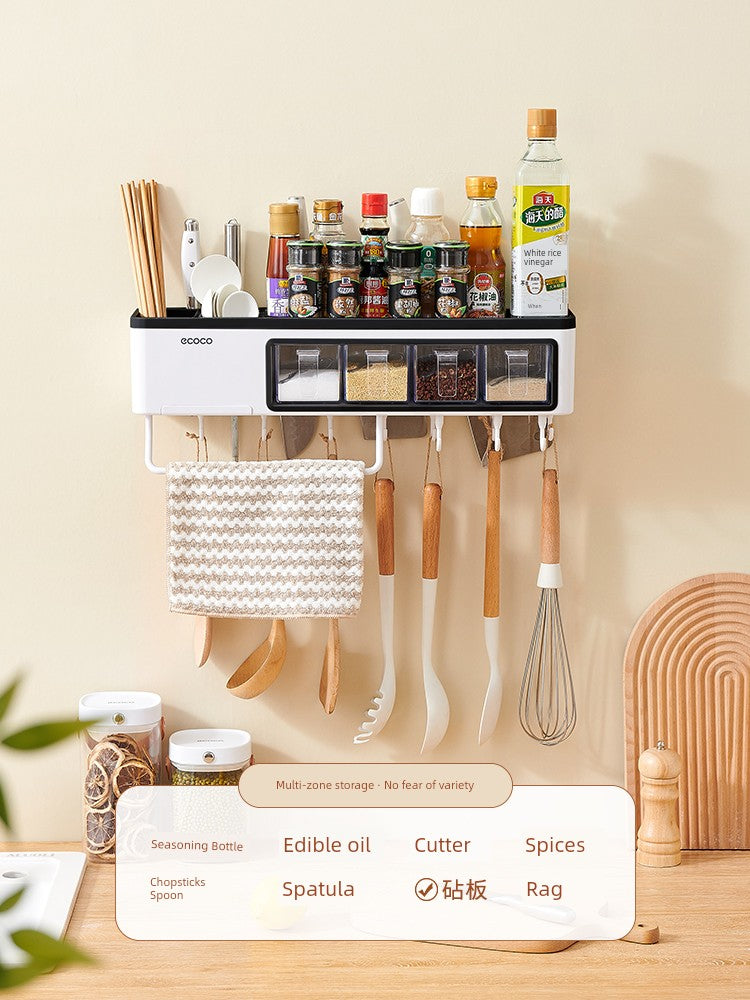 Kitchen Spice Box Seasoning Jar Suit For Home Salt and Sugar Seasoning Seasoning Storage Bottle Combination Supplies Supplies Small Supplies