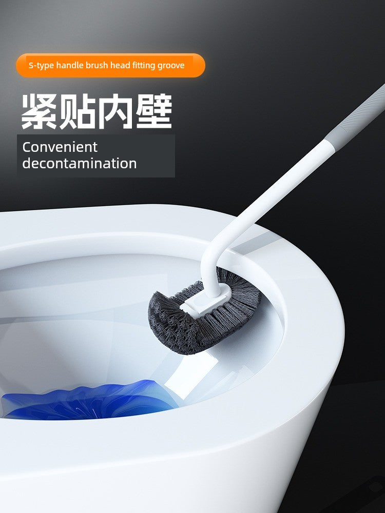 Jujiajia Toilet Brush Home Ladle Bathroom Cleaning No Dead Angle Soft Brush Wall Hanging Toilet Cleaning Brush Toilet Brush